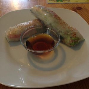 Delicious: rice paper 'Summer rolls' at Bodhi Chay in Hannover