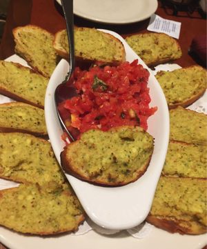 Vegan Bruschetta with Cashew Cheese at Pizza Luce - Lyndale Ave in Minneapolis