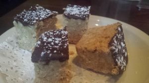 vegan chocolate peanutbutter bar at Pizza Luce - Lyndale Ave in Minneapolis