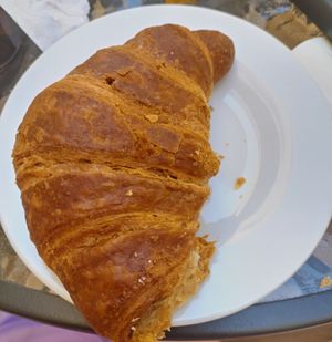 Vegan croissant with hazelnut at Bar Pasticceria Ciro in Alghero