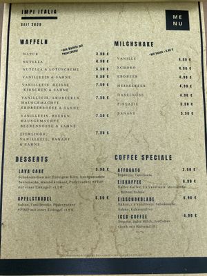 Speisekarte  at Impi Snack in Cologne