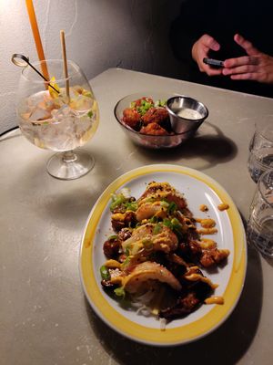 Cauliflower and gambas at Fret  in Den Bosch