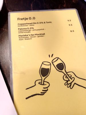 Mocktail menu (July 2025) at Fret  in Den Bosch