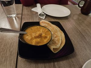 Potato and roti at Burmese Kitchen in San Francisco