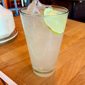 Fresh lime juice  at Burmese Kitchen in San Francisco