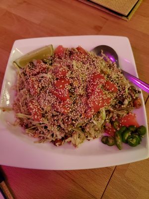 Burmese Kitchen Style Signature Tea Leaf Salad at Burmese Kitchen in San Francisco