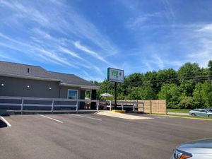 Parking lot.  at veg+ in Hudson