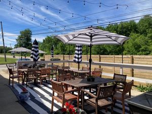 Patio at veg+ in Hudson
