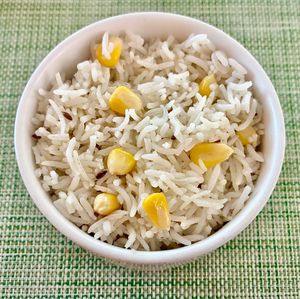 Saffron rice  at Al Mizah Restaurant in Abu Dhabi