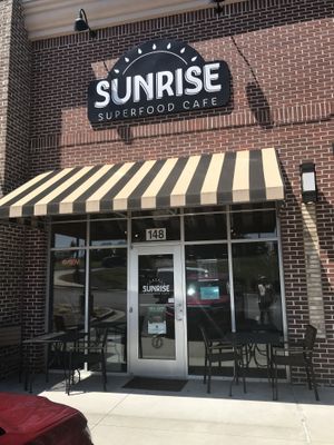 Sunrise Superfood Cafe storefront   at Sunrise Superfood Cafe in Wake Forest