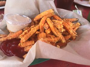 Sweet Potato Fries  at Mead's Green Door Cafe in Orange