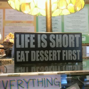 sage advice   at Mead's Green Door Cafe in Orange