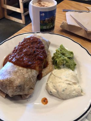 Meads Ranchero with Gypsy Latte - mmmm at Mead's Green Door Cafe in Orange