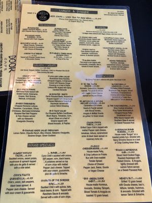 Menu at Mead's Green Door Cafe in Orange