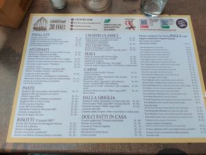 Menu at Ristorante Commercianti in Lugano