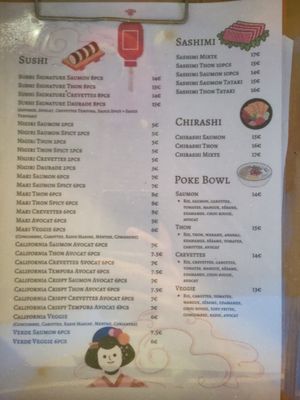 Speisekarte Teil 2 at Restaurant Chez Uyen (Le Newport) in Saint-cyr-sur-mer