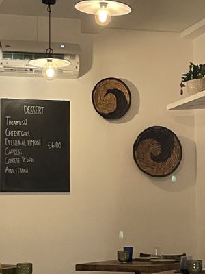 Two vegan options   at Piennolo Land Food in Sorrento