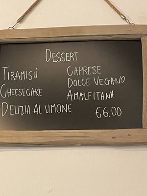 Vegan wines too  at Piennolo Land Food in Sorrento