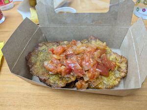 Fried banana chips at Chik  in Terrassa