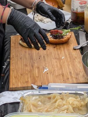 Burger building! at Chik  in Terrassa