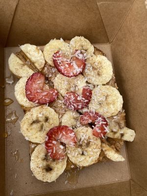 Banana PB toast with agave   at Ignite  in Guam