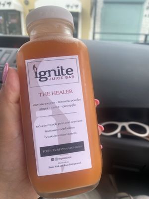 Fresh pressed juices ready to go!   at Ignite  in Guam