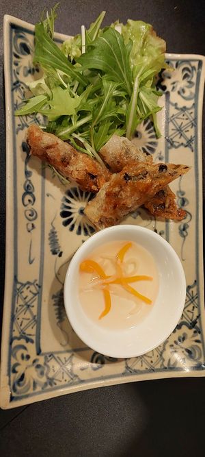 Fried vegan spring roll at S Vietnamese Cuisine in Kyoto