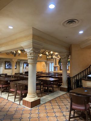 inside seating  at Universal Studios - Cafe La Bamba in Orlando