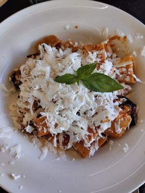 Veganes Pastagericht:) at Les Arenes in Alghero