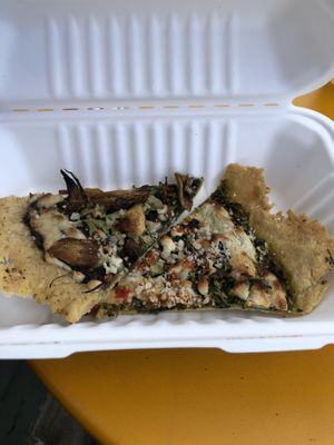 Pizza by the slice  at Superfresh Organic Cafe in Brattleboro