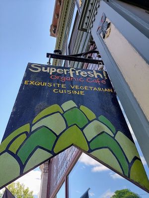  at Superfresh Organic Cafe in Brattleboro