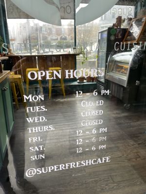   at Superfresh Organic Cafe in Brattleboro