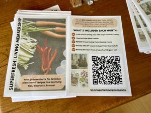   at Superfresh Organic Cafe in Brattleboro