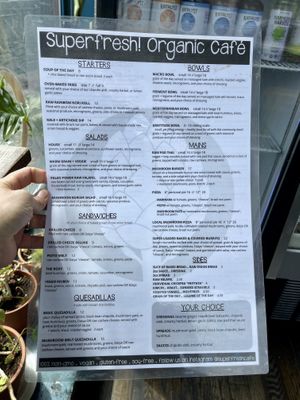   at Superfresh Organic Cafe in Brattleboro