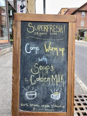   at Superfresh Organic Cafe in Brattleboro