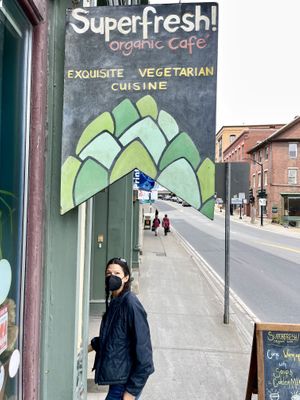   at Superfresh Organic Cafe in Brattleboro