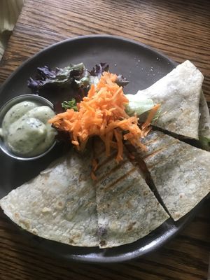 Kimchi Quesadilla! 😋 at Superfresh Organic Cafe in Brattleboro