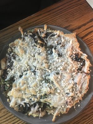 Pizza with Marinara and veggies! 😋 at Superfresh Organic Cafe in Brattleboro