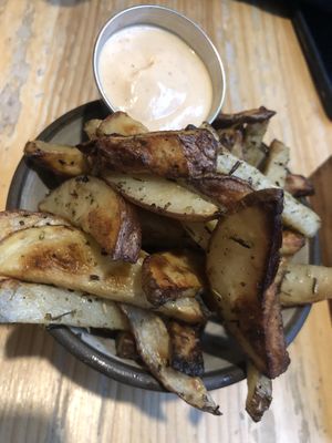 “fries”!!!💗 at Superfresh Organic Cafe in Brattleboro