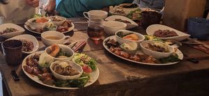 Tomoe kitchen is a vegan 🌱 take away specialty shop.  You may also eat it in a small room with a small table and seats about 4 people.   at Tomoe Kitchen in Kiryu