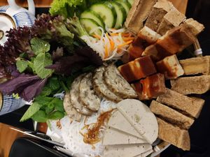 Spezialitäten-Reisnzdelpfanne at Vevi Restaurant III in Vienna