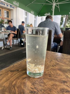 Roasted coconut waterr  at Vevi Restaurant III in Vienna