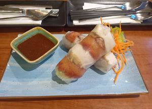 Summer rolls at Vevi Restaurant III in Vienna