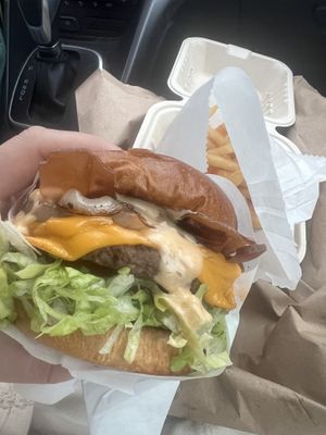 Classic with v bacon  at Dada's Plant-Based Burgers & Breakfast in Seattle