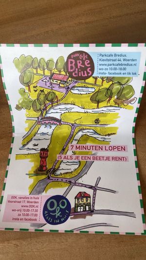 They don’t serve food anymore here at OOk, you can walk to Parkcafe Bredius, where they do.  at OOK in Woerden