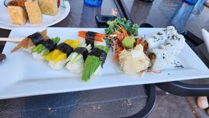 vegan sushi combo. meh. I wouldn't order again at Sushi Thai Salida in Salida