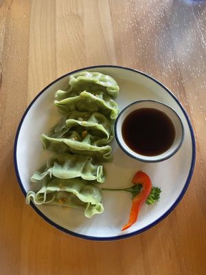 Vegan gyoza  at Sushi Thai Salida in Salida