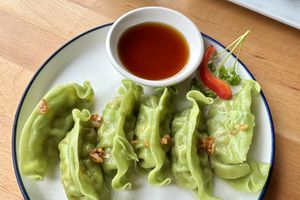 Vegan dumplings   at Sushi Thai Salida in Salida