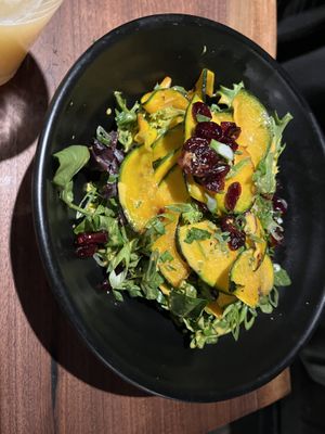 Kobucha ginger greens salad  at Dharma Bums in New Hope