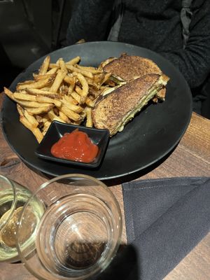 Seitan reuben on rye with sauerkraut   at Dharma Bums in New Hope
